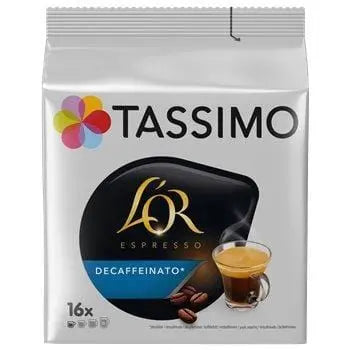 L'Or Tassimo Espresso Decaffeinated Coffee Pods (x16) 106g