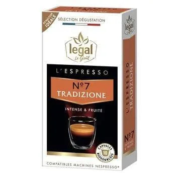 Legal L'Espresso N°7 Tradizione Capsules (x10) 50g