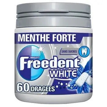 Freedent Chewing Gum White Mint Forte Tin 84g