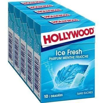 Hollywood Chewing Gum Ice Fresh Sugar Free 5x14g