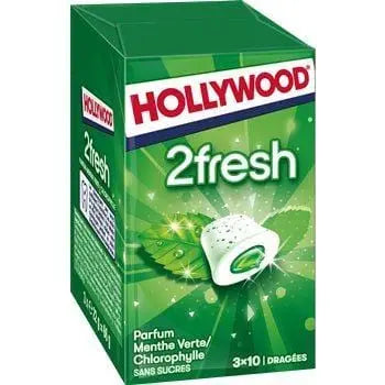 Hollywood 2Fresh Spearmint Chewing Gum Sugar Free 66g
