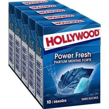 Hollywood Power Fresh Mint Chewing Gum Sugar Free 70g