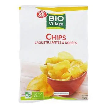 Bio Village Natural crisps 125g
