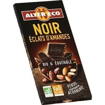 Alter Eco Organic Dark Chocolate Almond Chips 100g