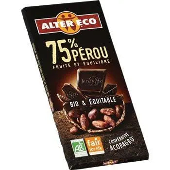 Alter Eco Organic Dark Chocolate 75% 100g