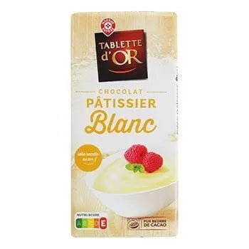 Gold Bar White Chocolate Patissier 180g
