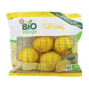 Bio Village Yellow Lemons (x4)