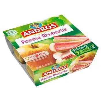 Andros Apple Rhubarb Compotes 4x100g