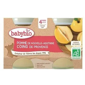 Babybio Small Pot Apple Quince 2x130g