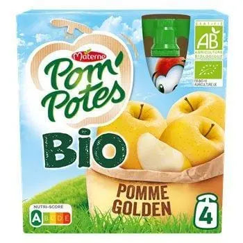 Materne Pom Potes Compotes Organic Apple 4x90g