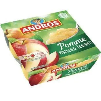Andros Apple Compotes 4x100g