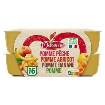 Materne Compotes Apple Yellow Fruit 16x100g