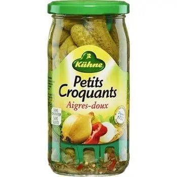 Kühne Sweet & Sour Gherkins Small Crunchy 185g