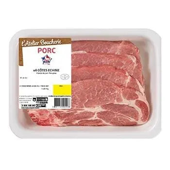 L'Atelier Pork chops loin (x4) 500g