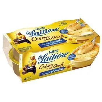 La Laitière Egg Cream Vanilla 4x100g