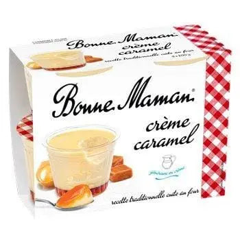 Bonne Maman Crème Caramel With Fresh Eggs 4x100g