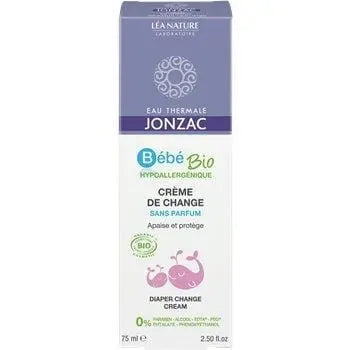 Jonzac Organic Hyppoalgenic Nappy Change Cream 75ml