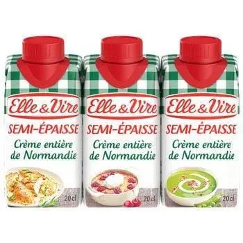 Elle&Vire Semi Thick Cream 30% (3x20cl)