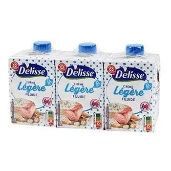 Délisse Light Cream UHT 12%mg - 3x20cl