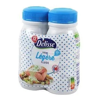 Délisse Light fluid cream UHT Bottle 12%mg - 2x25cl