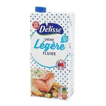 Délisse Light Fluid Cream UHT Brick 12%mg - 1L