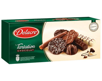 Delacre Temptation Assorted Belgian Chocolate Biscuits 150g