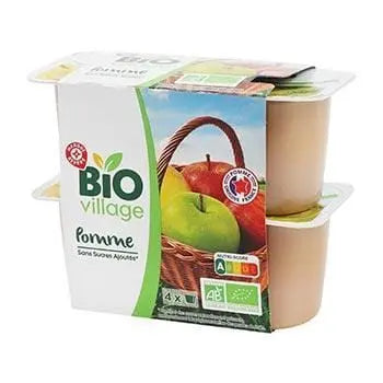 Bio Village Fruit Dessert Apple 4x100g