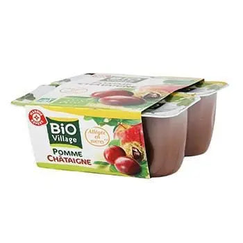 Bio Village Fruit Dessert Apple Chestnut 4x100g
