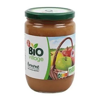 Bio Village No Sugar Added Apple Fruit Dessert 625g