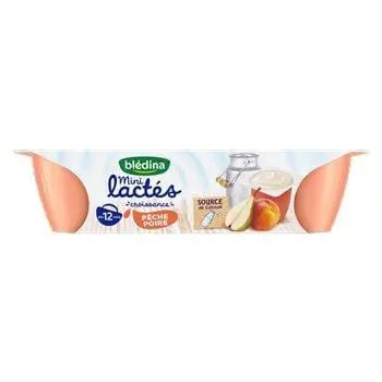 Bledina Mini Peach and Pear Lactees 6x55g