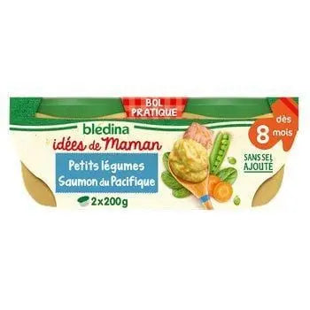 Bledina Ideas for Mum Small Vegetables Pacific Salmon 2x200g