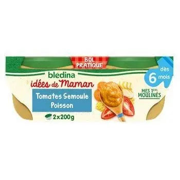 Bledina Mum's Idea Tomato Semolina Fish 2x200g