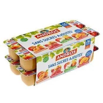 Andros Mixed No Sugar Added Compotes 16x100g