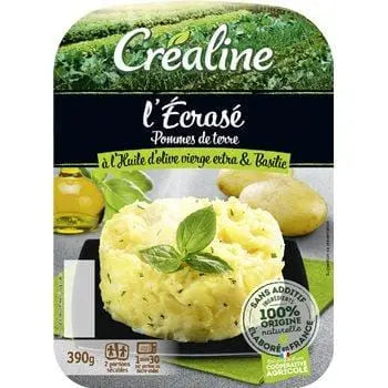 Crealine Mashed Potatoes with Olive Oil and Basil 2x195g