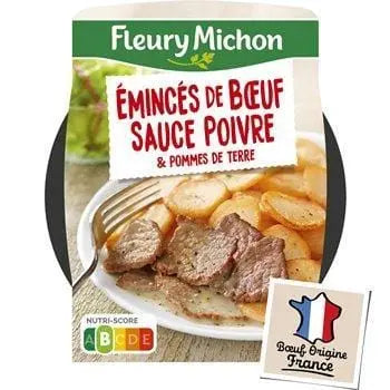 Fleury Michon Sliced Beef Potatoes with Pepper Sauce 280g