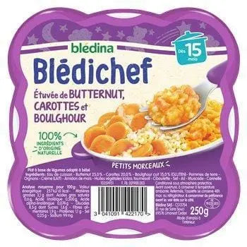 Bledina Bledichef Butternut, Carrot and Boulghour Stew 250g