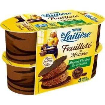 La Laitière Praline Mousse Praline 4x57g