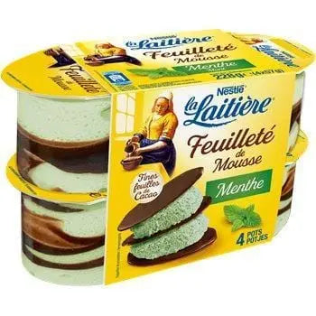 La Laitière Feuilleté Mint Mousse 4x57g