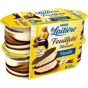 La Laitière Feuilleté Vanilla Mousse 4x57g