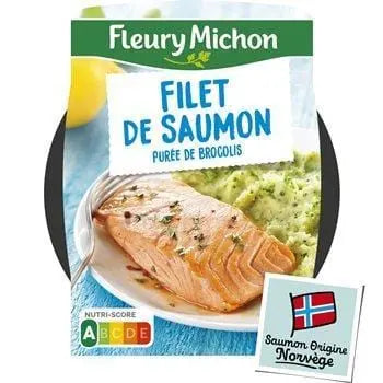 Fleury Michon Salmon Fillet Broccoli Purée 300g