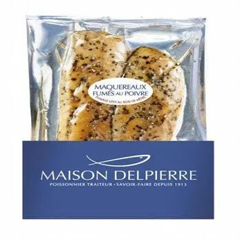 Delpierre Smoked Mackerel Fillets with Pepper 150g