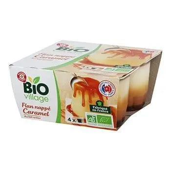 Bio Village Caramel Flan 4x125g