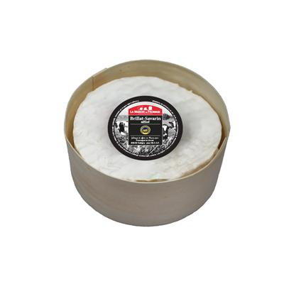 Brillat-Savarin IGP Affiné 500 g triple-cream cheese on wooden board