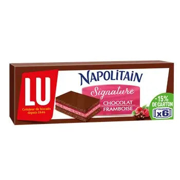 Lu Chocolate Raspberry Napolitain 174g