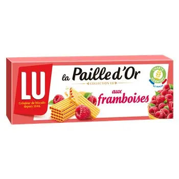 Lu Golden Raspberry Straw 170g