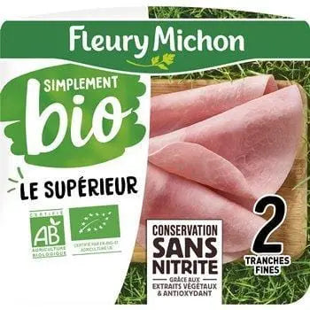 Fleury Michon Simply Organic Nitrite Free (x2) 60g