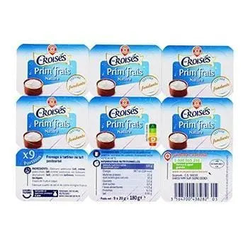 Les Croisés Nature Cheese spread 9x20g