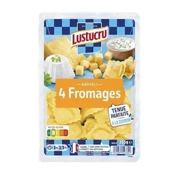 Lustucru  Ravioli 4 Cheeses 305g