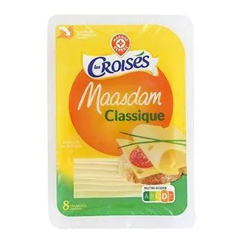 Les Croisés Maasdam cheese in slices (x8) 200g