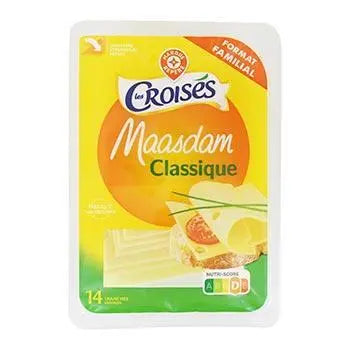 Les Croisés Maasdam cheese in slices (x14) 350g